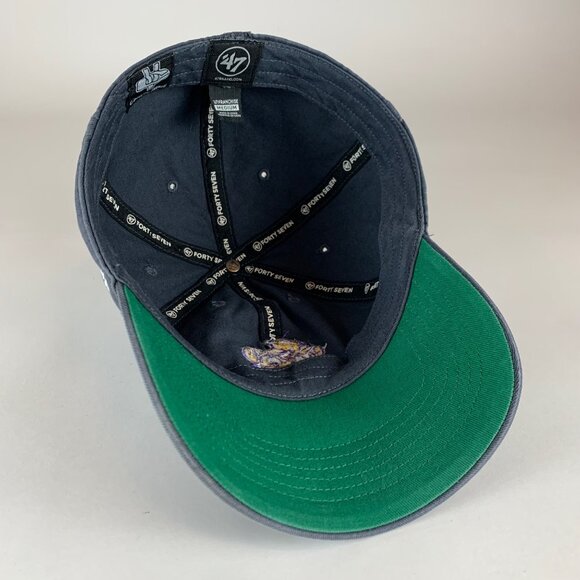 LSU Tigers NCAA Gray 47 Brand College Vault Franchise Fitted Hat Mens Medium - Picture 4 of 5